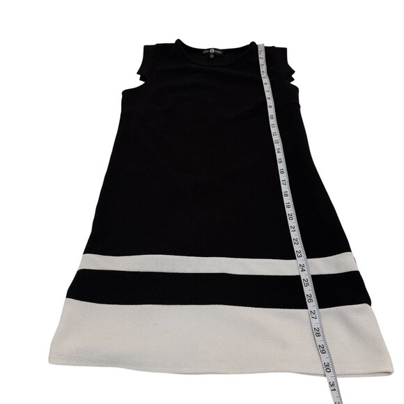 Daisy Street ASOS Womens Black/White Sleeveless Pencil Mini Shirt Dress Size 12 - Picture 6 of 7
